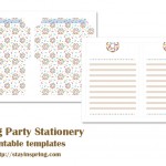 Baking party stationery