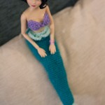 Crocheted tail for Little Mermaid