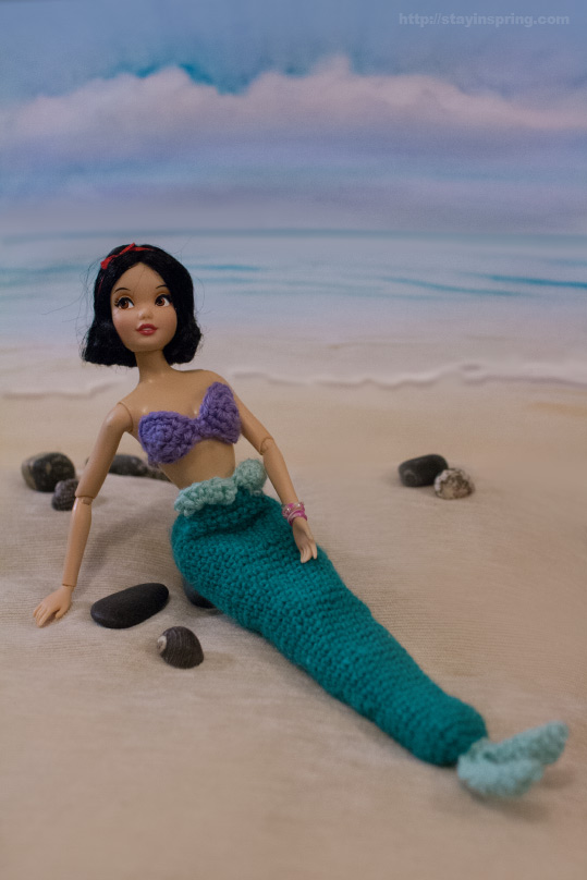 Little Mermaid -- crocheted tail