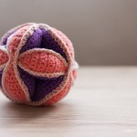 Amish Puzzle Ball -- crocheted baby toy