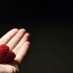 crocheted 3d heart