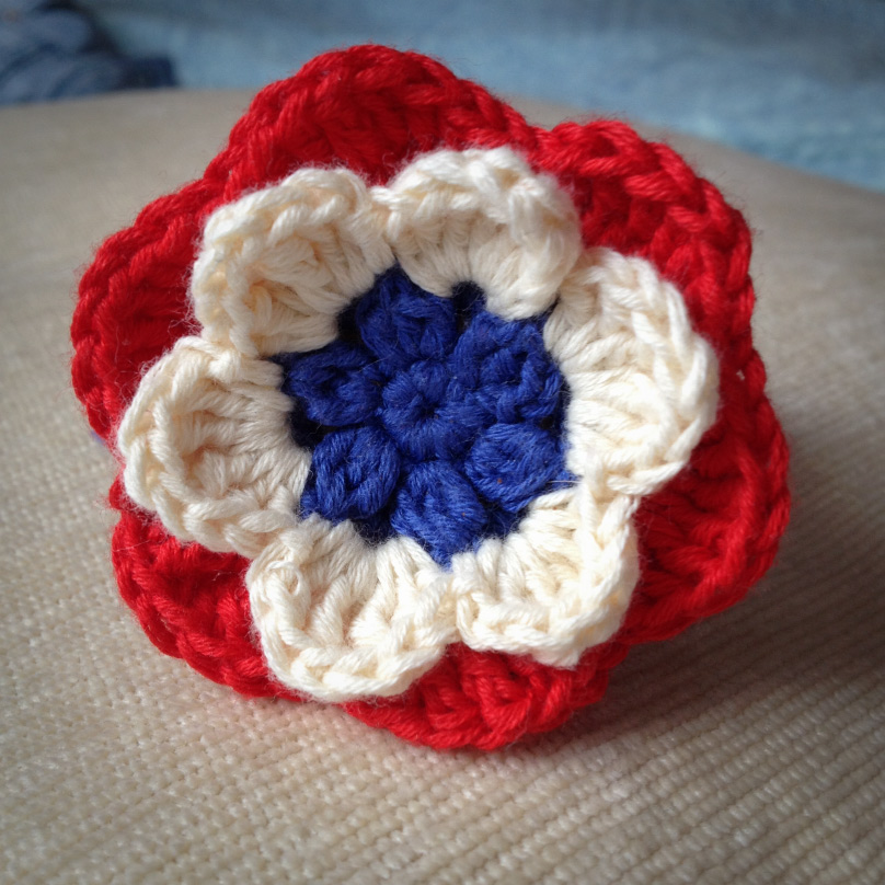 Sharing a crocheted flower pattern